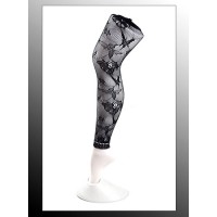 Leggings/ Tights/ Pantyhose - Mesh - Black - SK-LGN2479